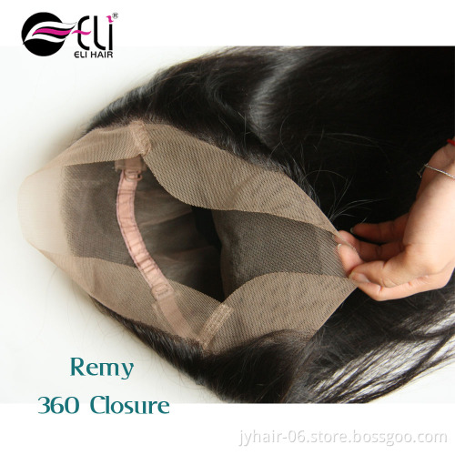 Hot sales New Products 360 silky pre plucked lace frontal with bundles